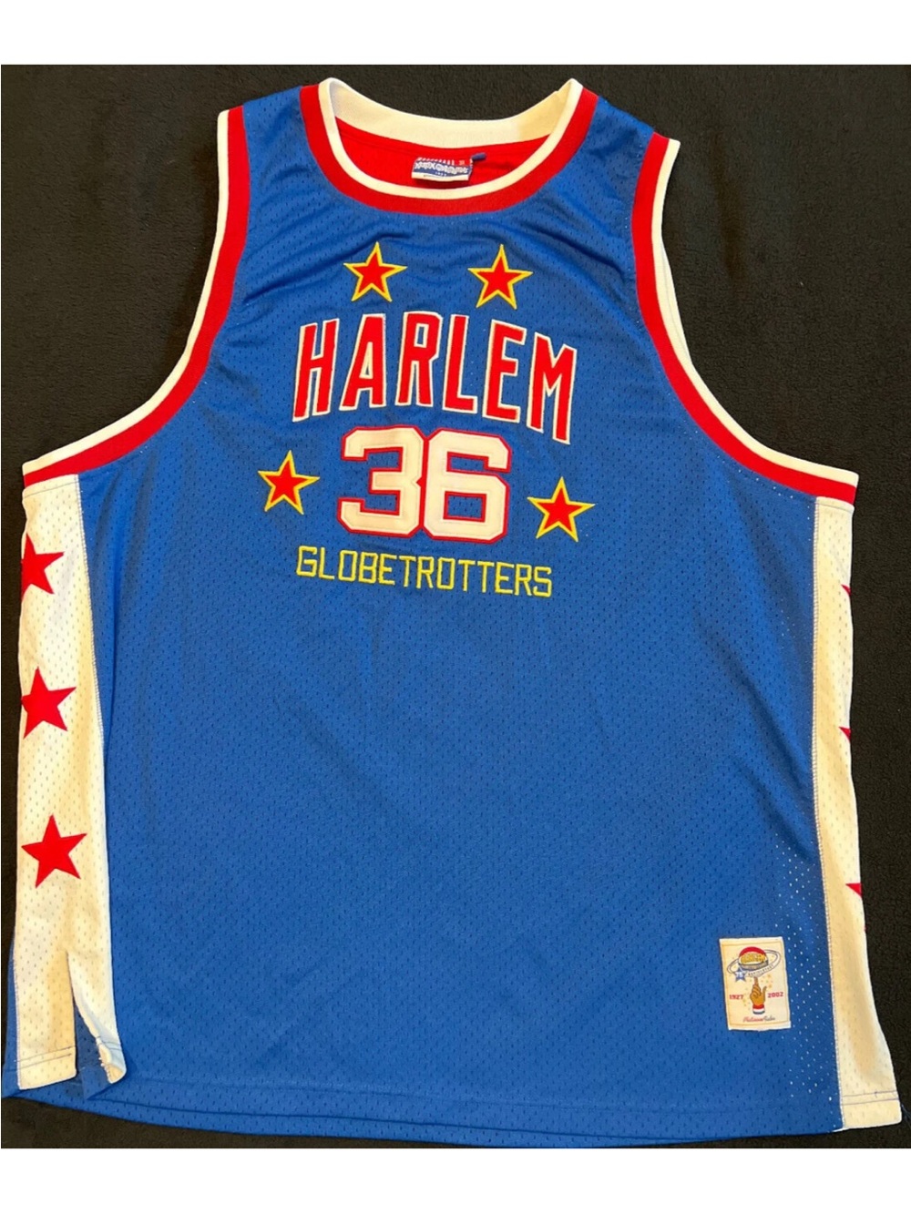 Harlem Globetrotters Meadowlark Lemon  #36 75Th Anniversary Jersey Fubu size 3X